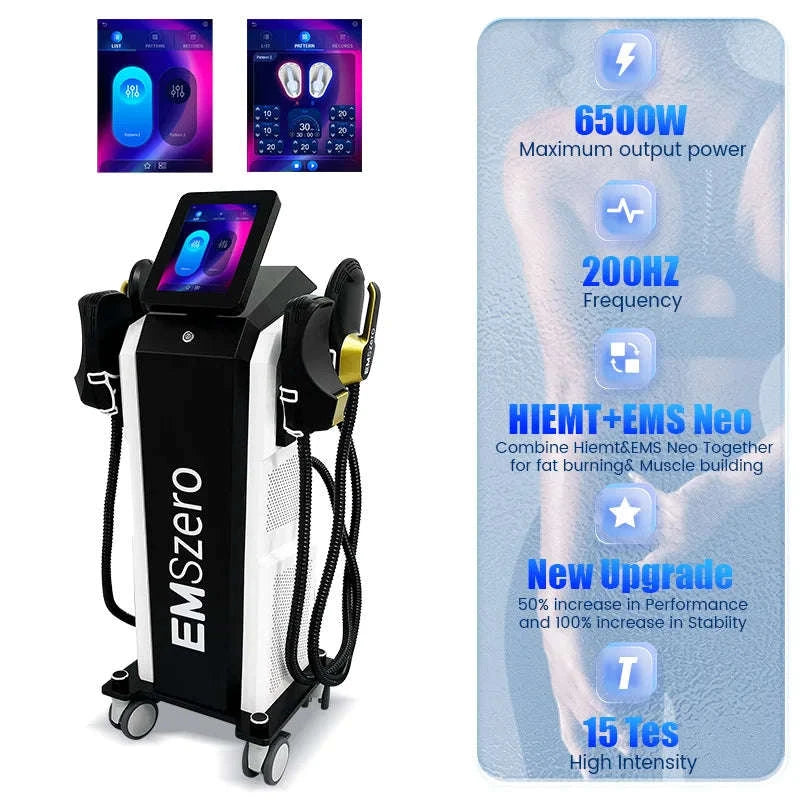 EMS Body Sculpting Machine 6500W with 5 Handles-Cushion / Brazil / 220 V