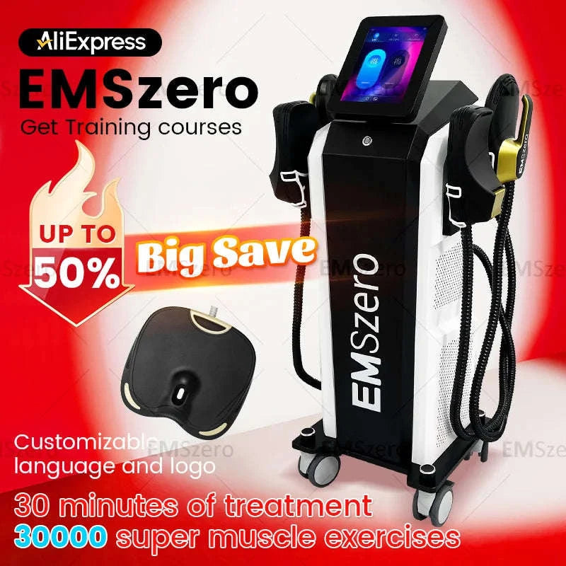 EMS Body Sculpting Machine 6500W with 5 Handles-Cushion / Brazil / 220 V
