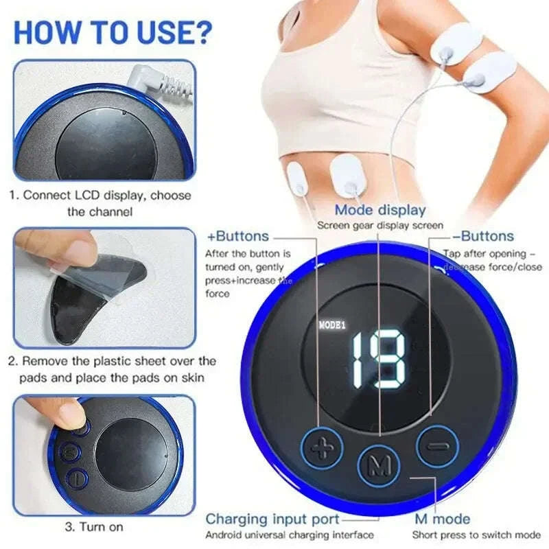 EMS Microcurrent Facial Massager for Lifting, Eye Care & Relaxation-United States / WHITE