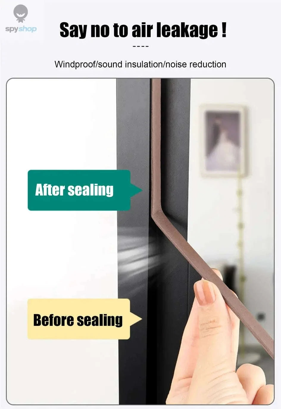 EPDM Window Insulation Strip – Draft Blocking, Noise Control, Weather Protection-grey / I (9mmx2mm) / 10M (32.8ft)