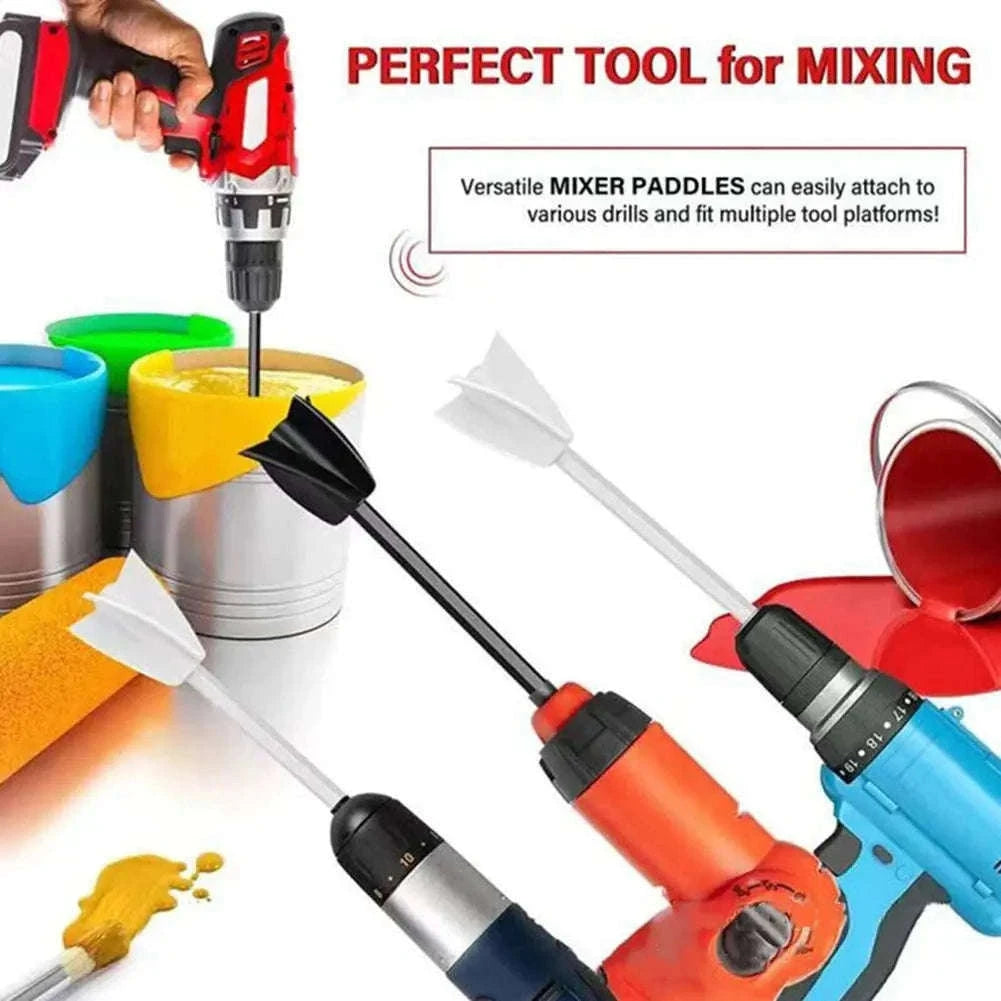 Epoxy Mixer Paddle Drill Attachment for Smooth, Even Mixing-RED
