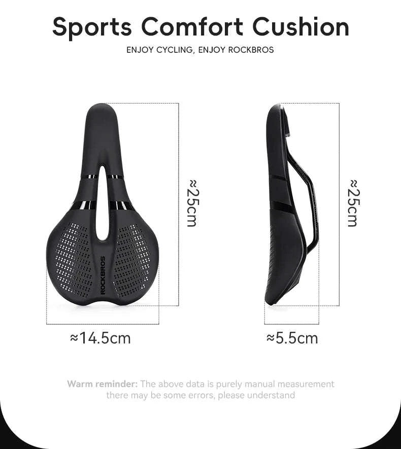 Ergonomic Bike Saddle Comfortable Leather Seat for Road Cycling-380023001