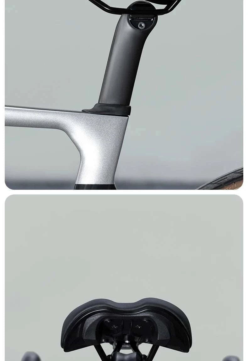 Ergonomic Bike Saddle Comfortable Leather Seat for Road Cycling-380023001