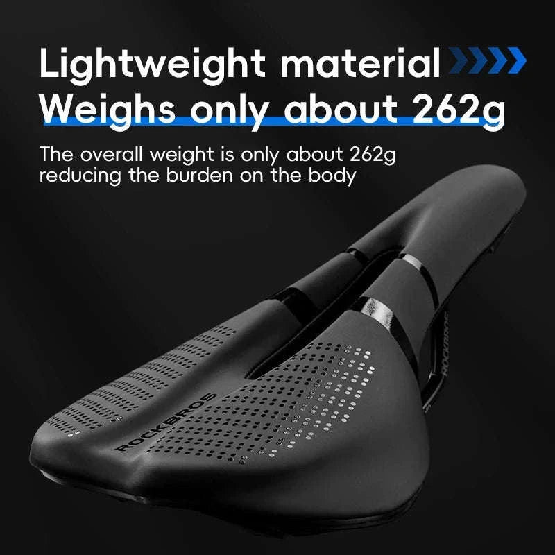 Ergonomic Bike Saddle Comfortable Leather Seat for Road Cycling-380023001