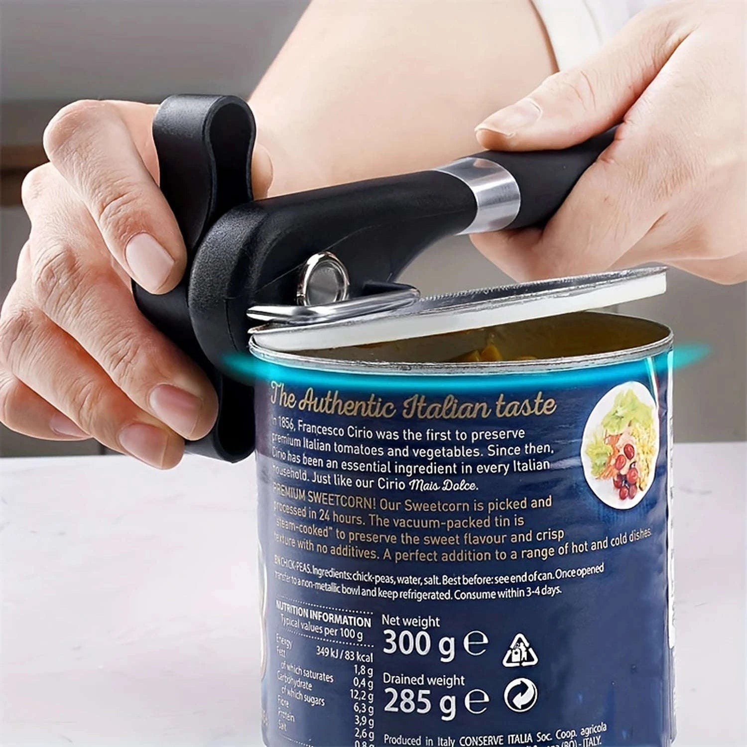 Ergonomic Can Opener – Safe Grip-1pcs