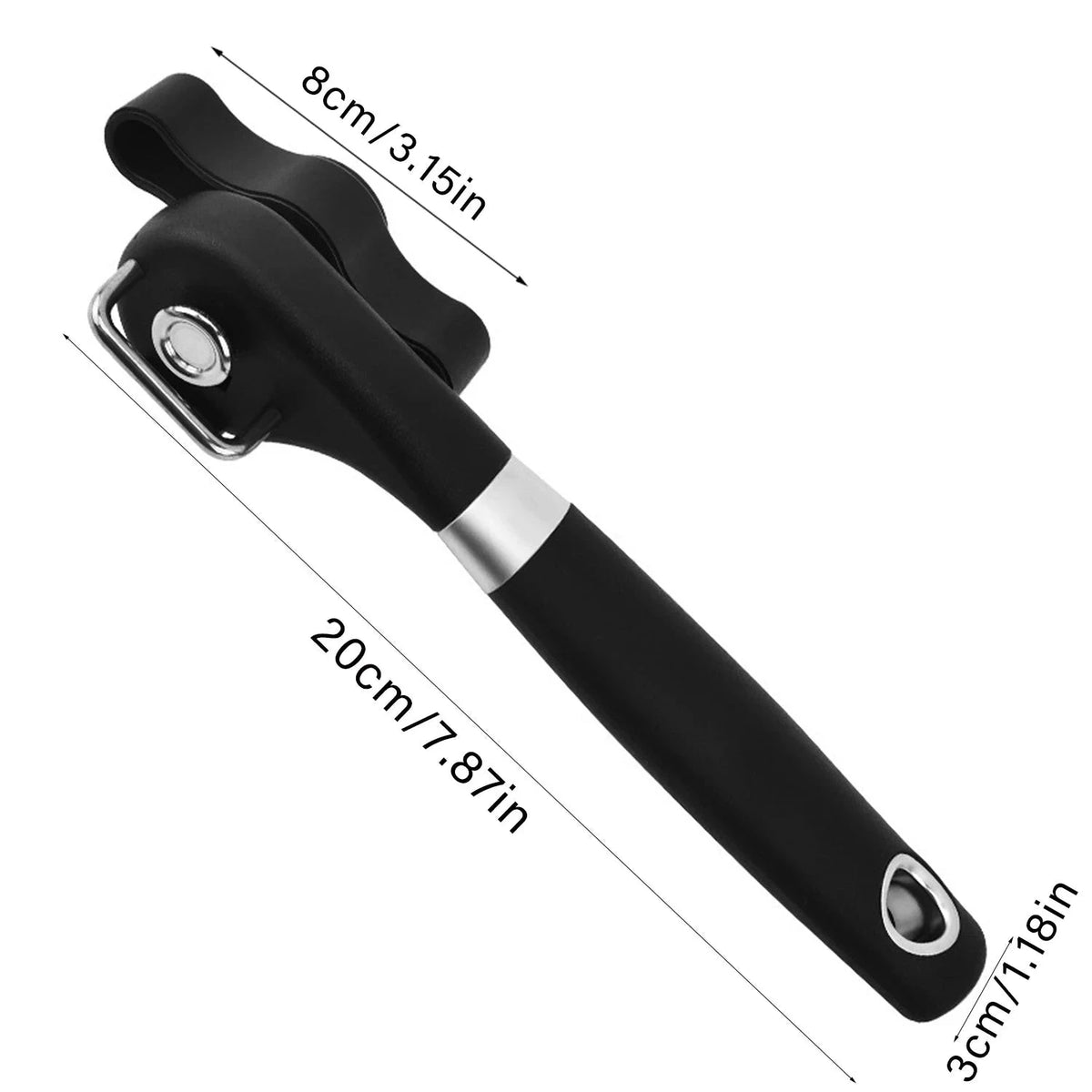 Ergonomic Can Opener with Safe Grip and Side-Cut Design-1pcs