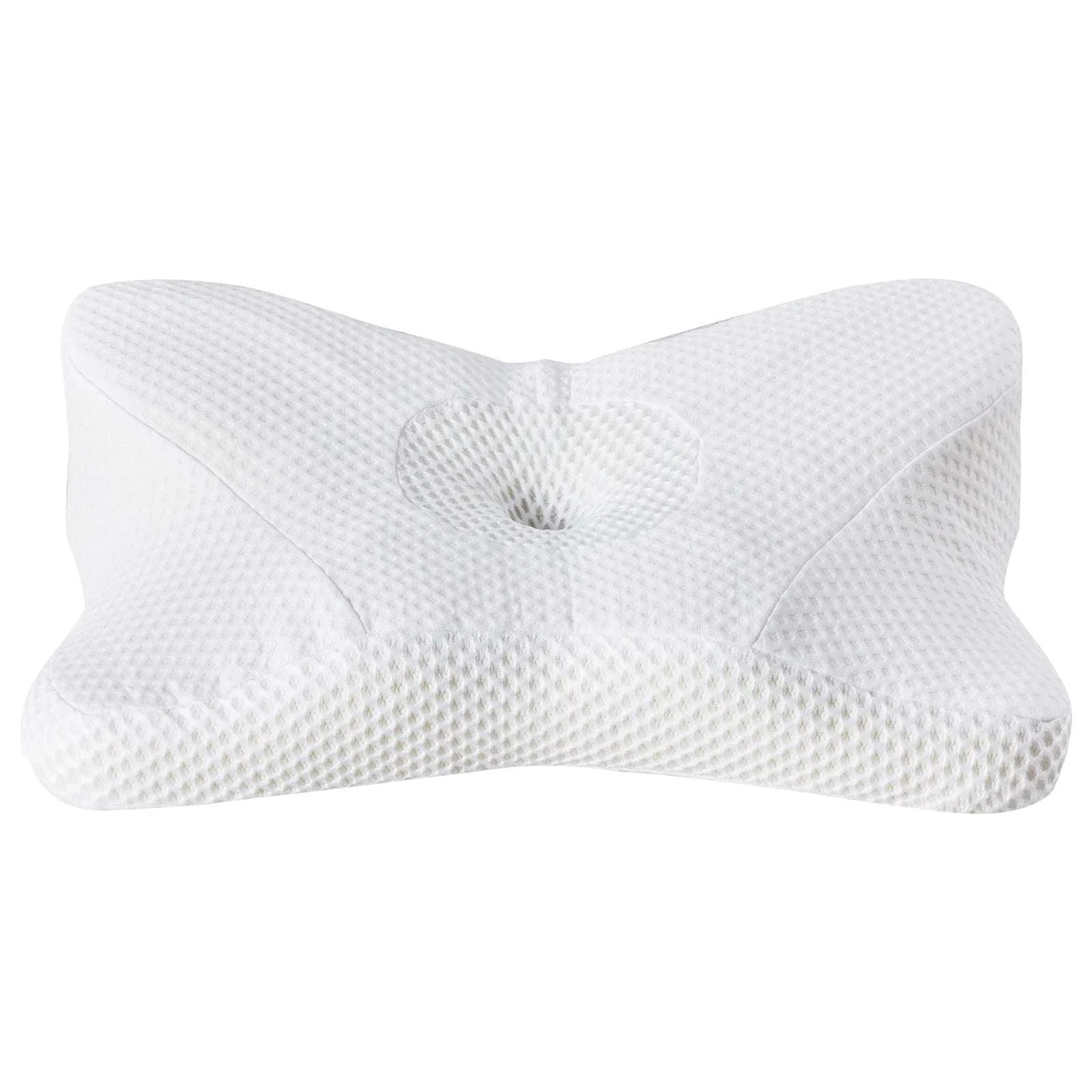 Ergonomic Memory Foam Cervical Pillow with Cooling Cover-Light Grey / United States