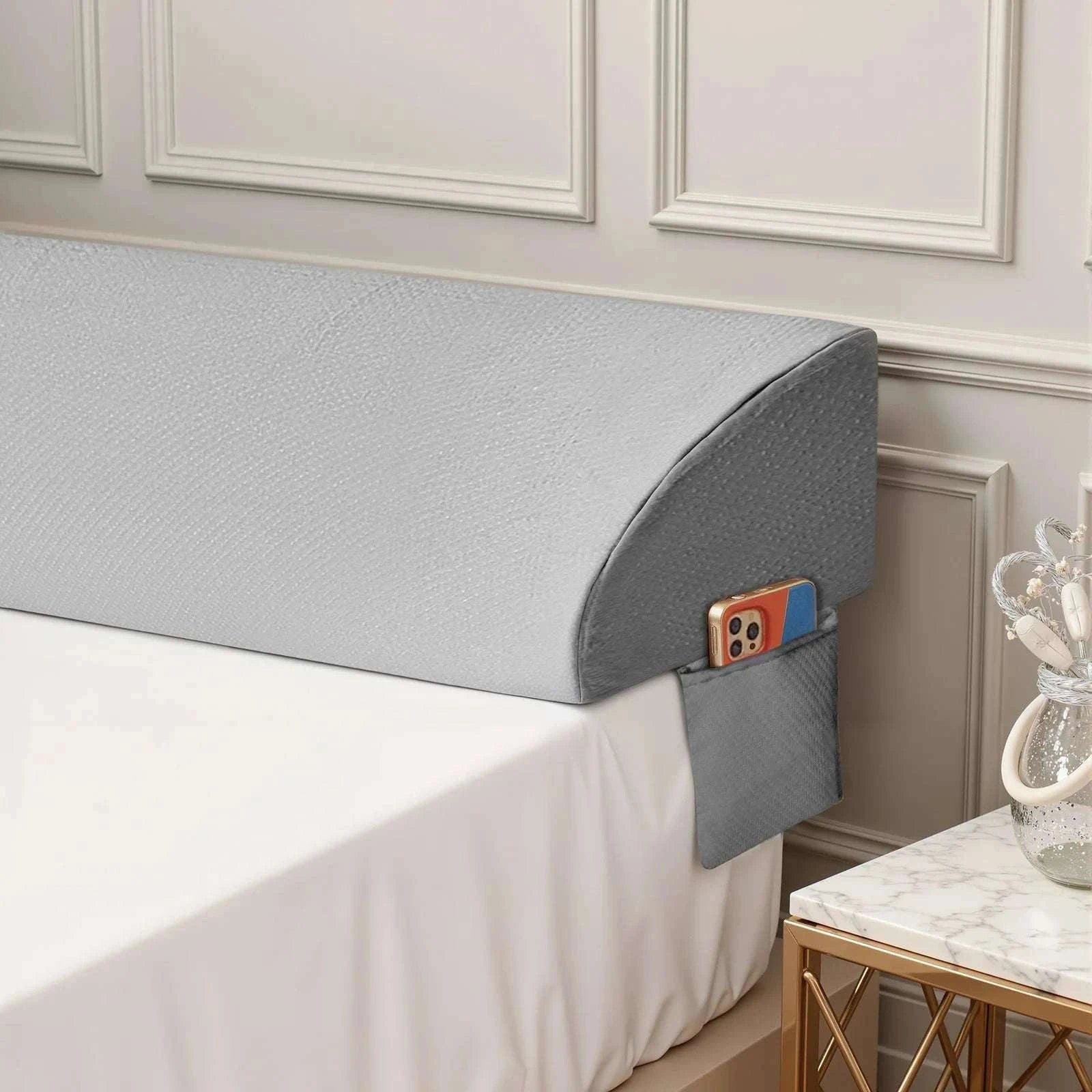 Ergonomic Memory Foam Neck Pillow with Cooling Cover & Dual Height-Gray / Queen / United States