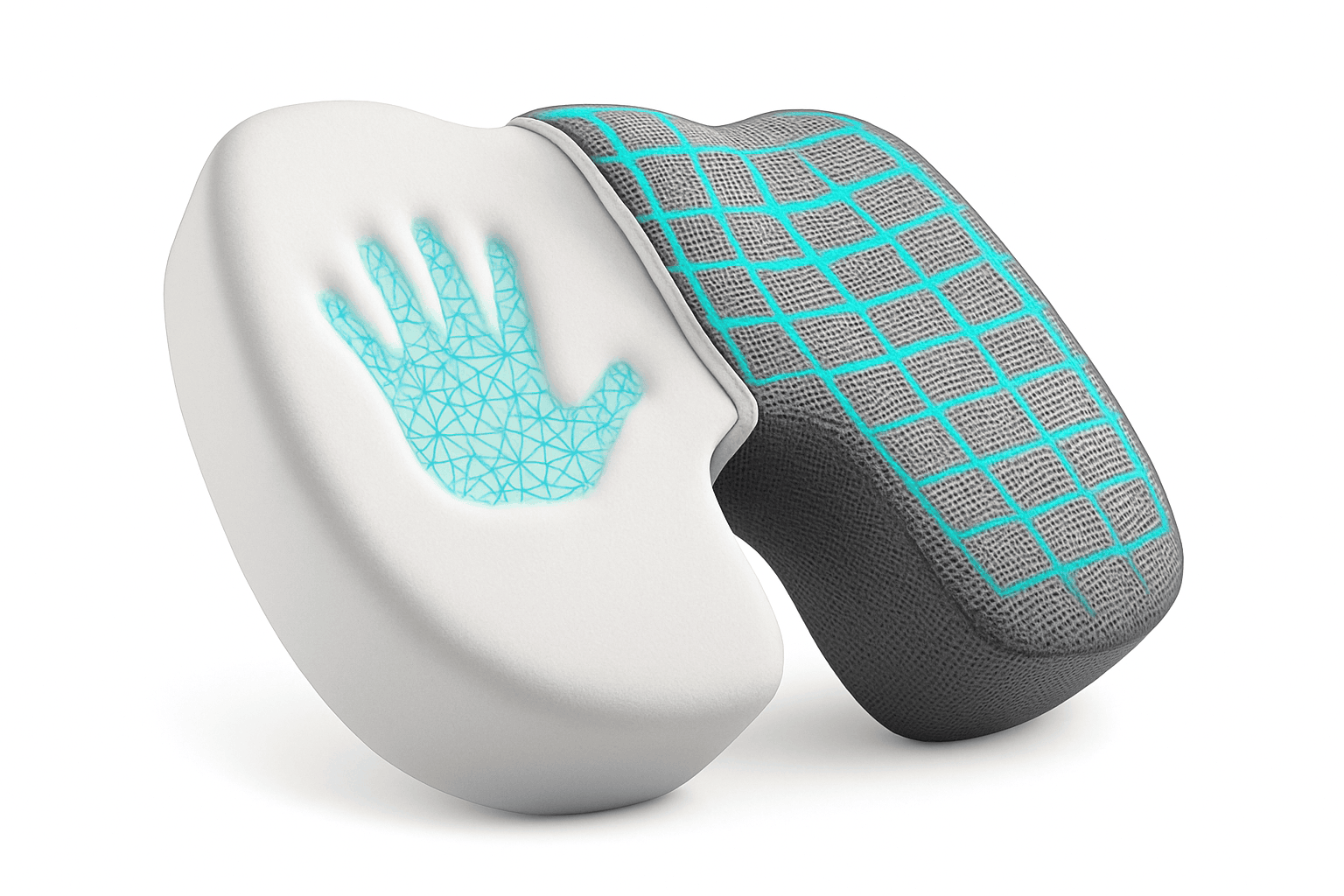 Ergonomic Memory Foam Office Cushion for All-Day Sitting-blue