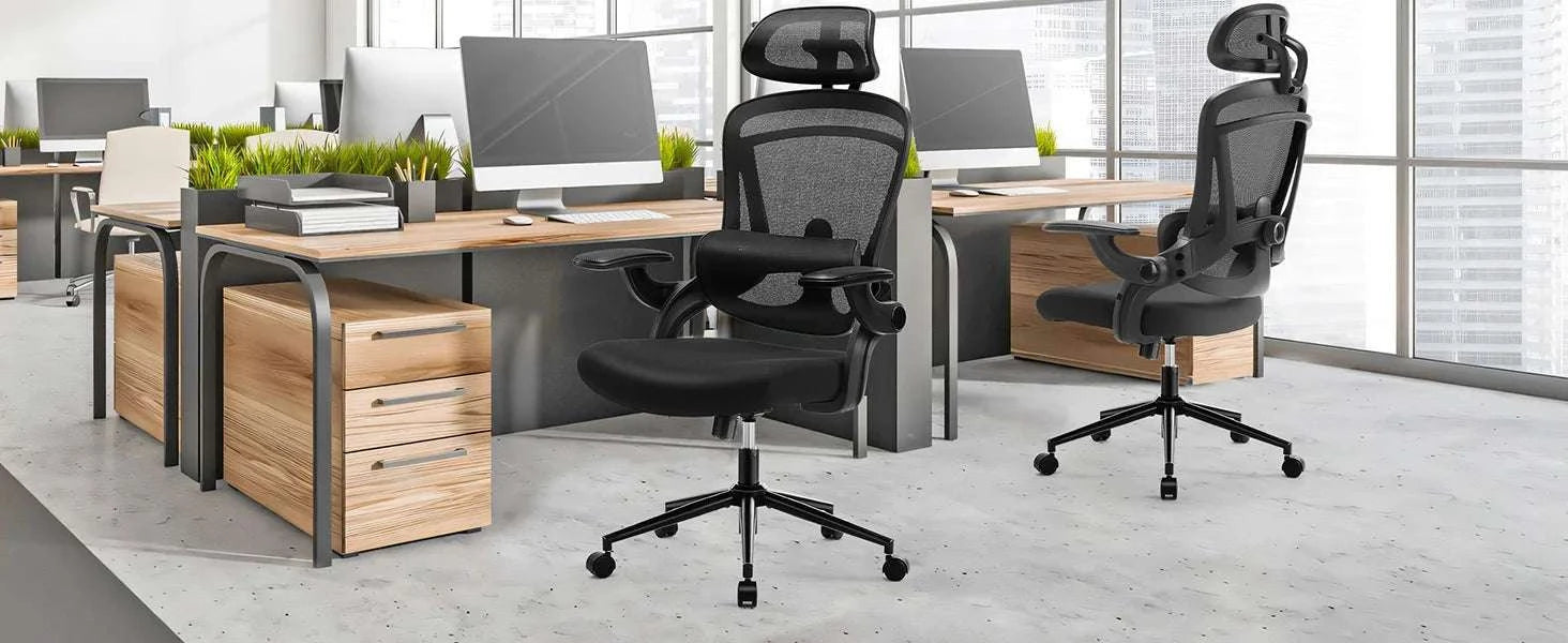 Ergonomic Mesh Office Chair with Adjustable Lumbar & 120° Tilt-black / United States