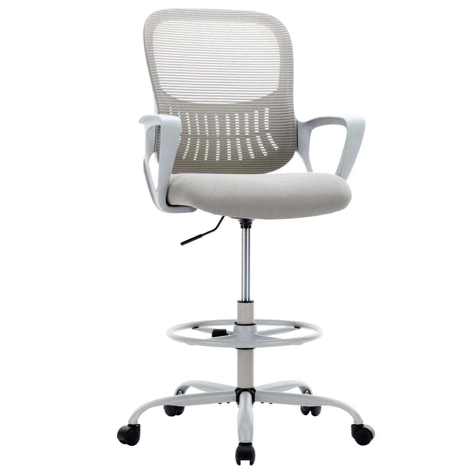 Ergonomic Mesh Office Chair with Lumbar Support & Adjustable Height-Short flip armrest / United States