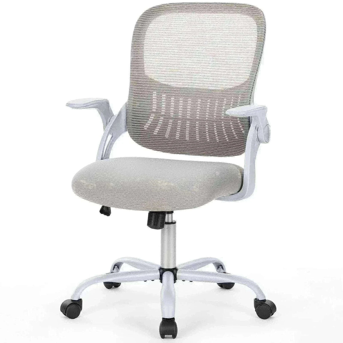 Ergonomic Mesh Office Chair with Lumbar Support & Adjustable Height-Short flip armrest / United States