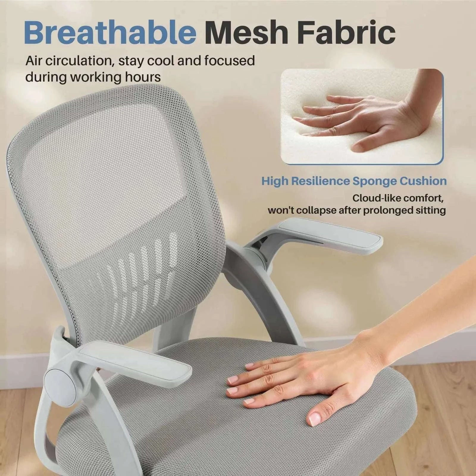 Ergonomic Office Chair with Lumbar Support, Swivel & Adjustable Height-black / United States