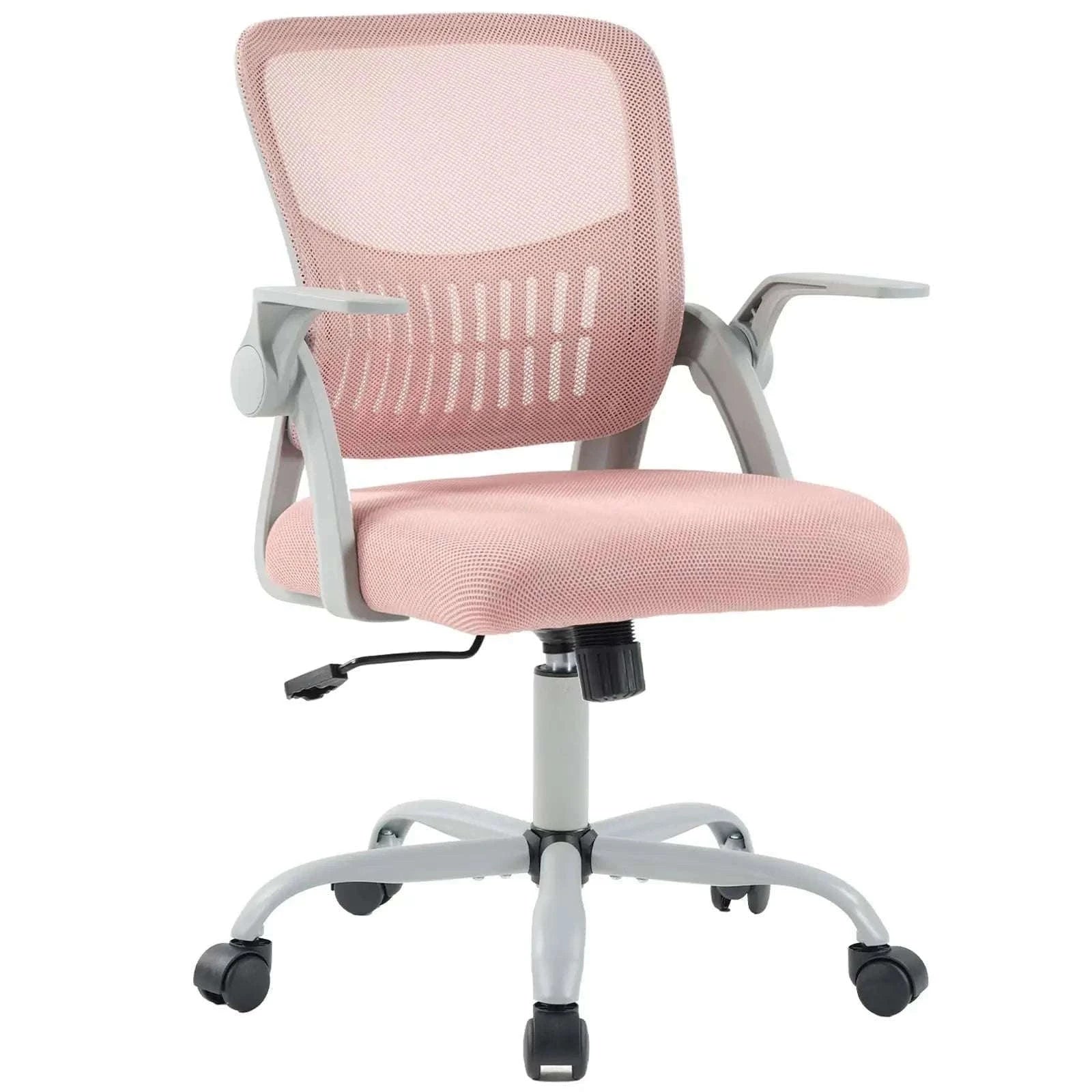 Ergonomic Office Chair with Lumbar Support, Swivel & Adjustable Height-black / United States