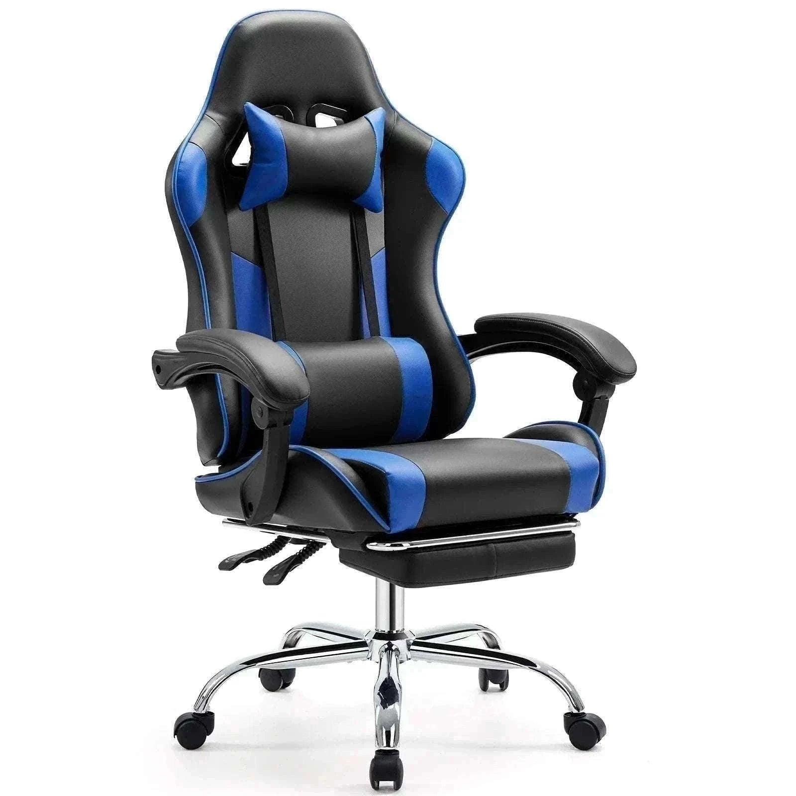 Ergonomic Racing Gaming Chair with Lumbar Support and Flip-Up Arms-Red / United States