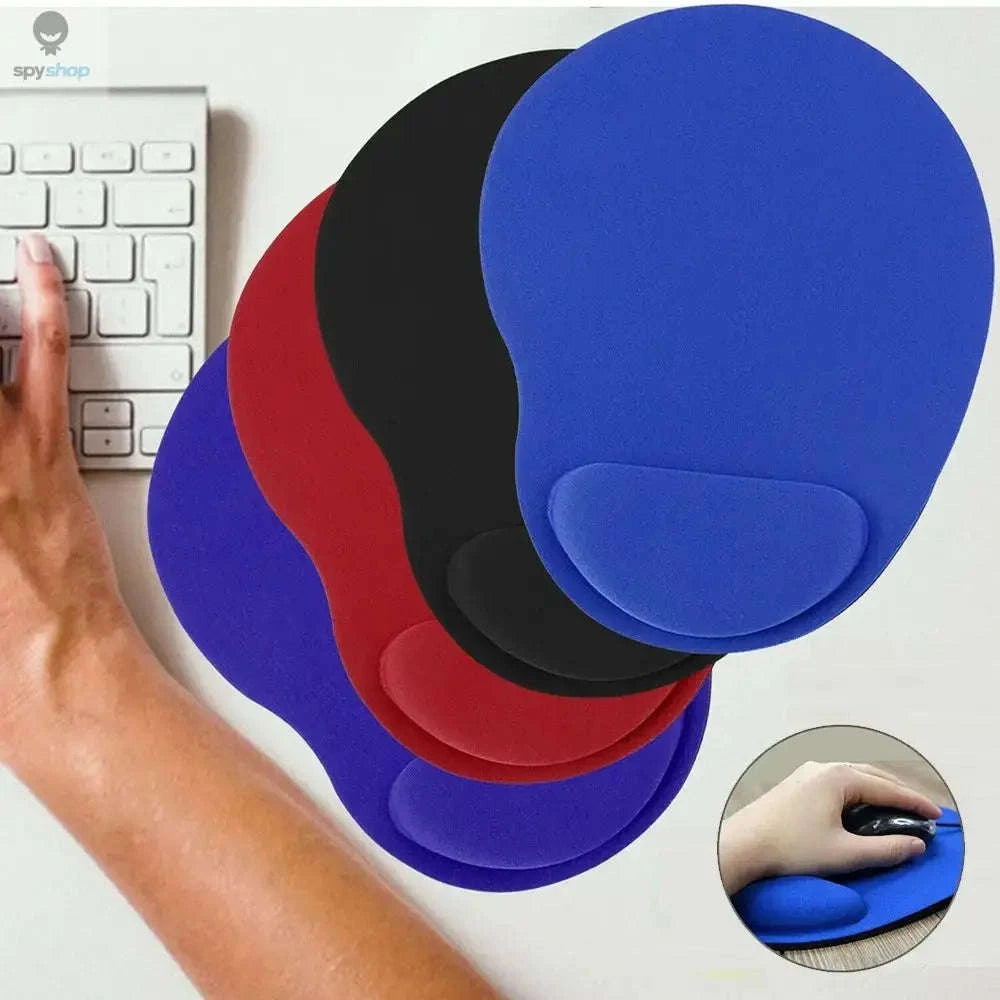 Ergonomic Wrist Support Mouse Pad – Comfortable Cushioning and Smooth Control-Black