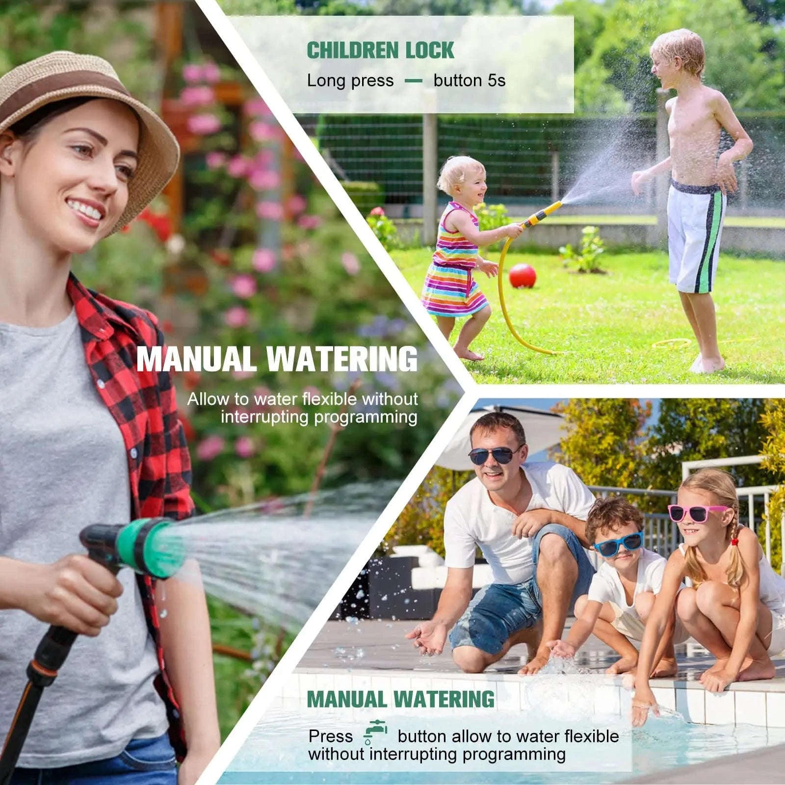 Eshico HCT-326 2-Outlet Water Timer for Precise Outdoor Irrigation-HCT-326-UN / United States