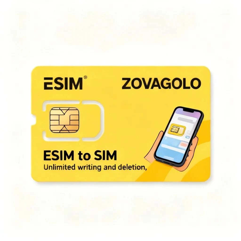 eSIM Write Card with USB-C Reader for Multi-Profile SIM Storage-SIM and card reader