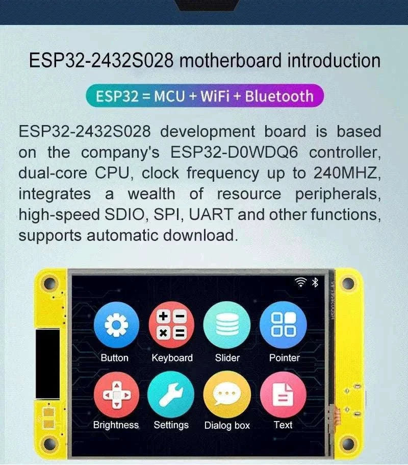 ESP32 Arduino LVGL WiFi Bluetooth Smart Display Module-Default Title