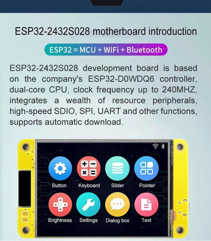 ESP32 Arduino LVGL WiFi & Bluetooth Smart Display Module-Default Title