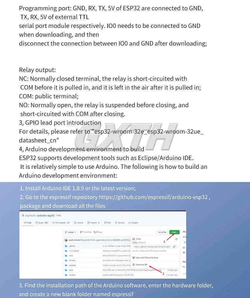 ESP32 WiFi Bluetooth Relay Module Board-DC5-30V 8 channel