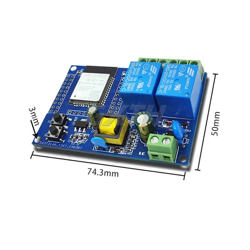 ESP32 WiFi Bluetooth Relay Module Board-DC5-30V 8 channel