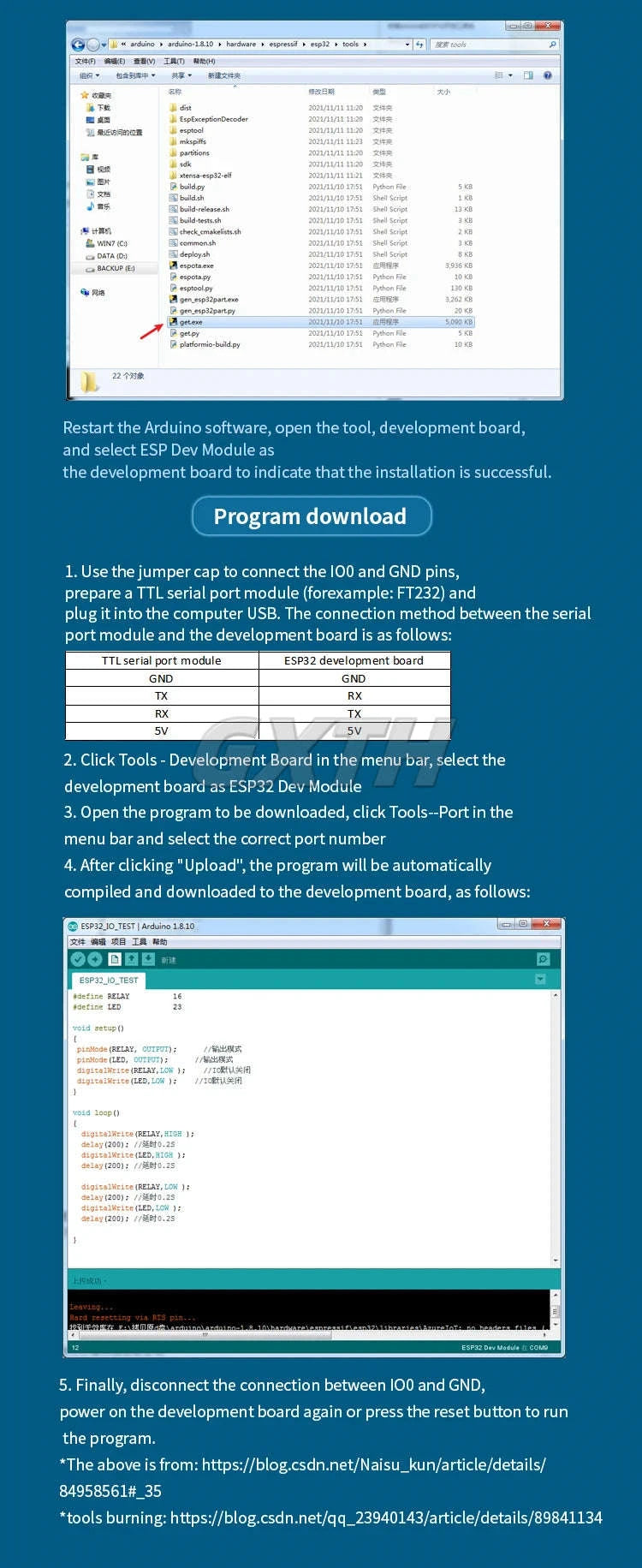 ESP32 WiFi Bluetooth Relay Module Board-DC5-30V 8 channel