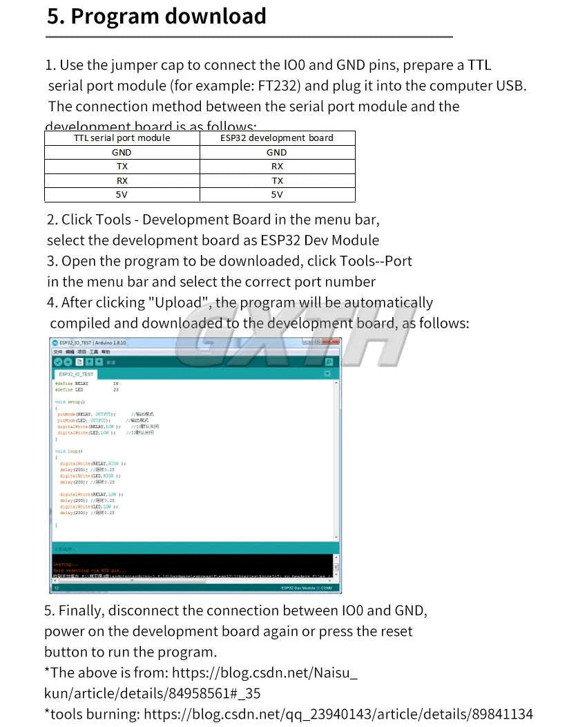 ESP32 WiFi Bluetooth Relay Module Board-DC5-30V 8 channel