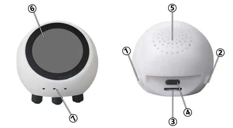 espHome Assistant Compatible XiaoZhi AI Voice Chat Robot Ball-With-Touch-With-BAT