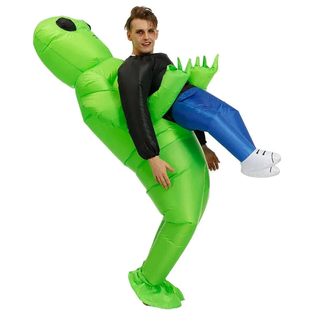 ET Alien Inflatable Costume for Adults and Kids-Adult Aliens / Review images