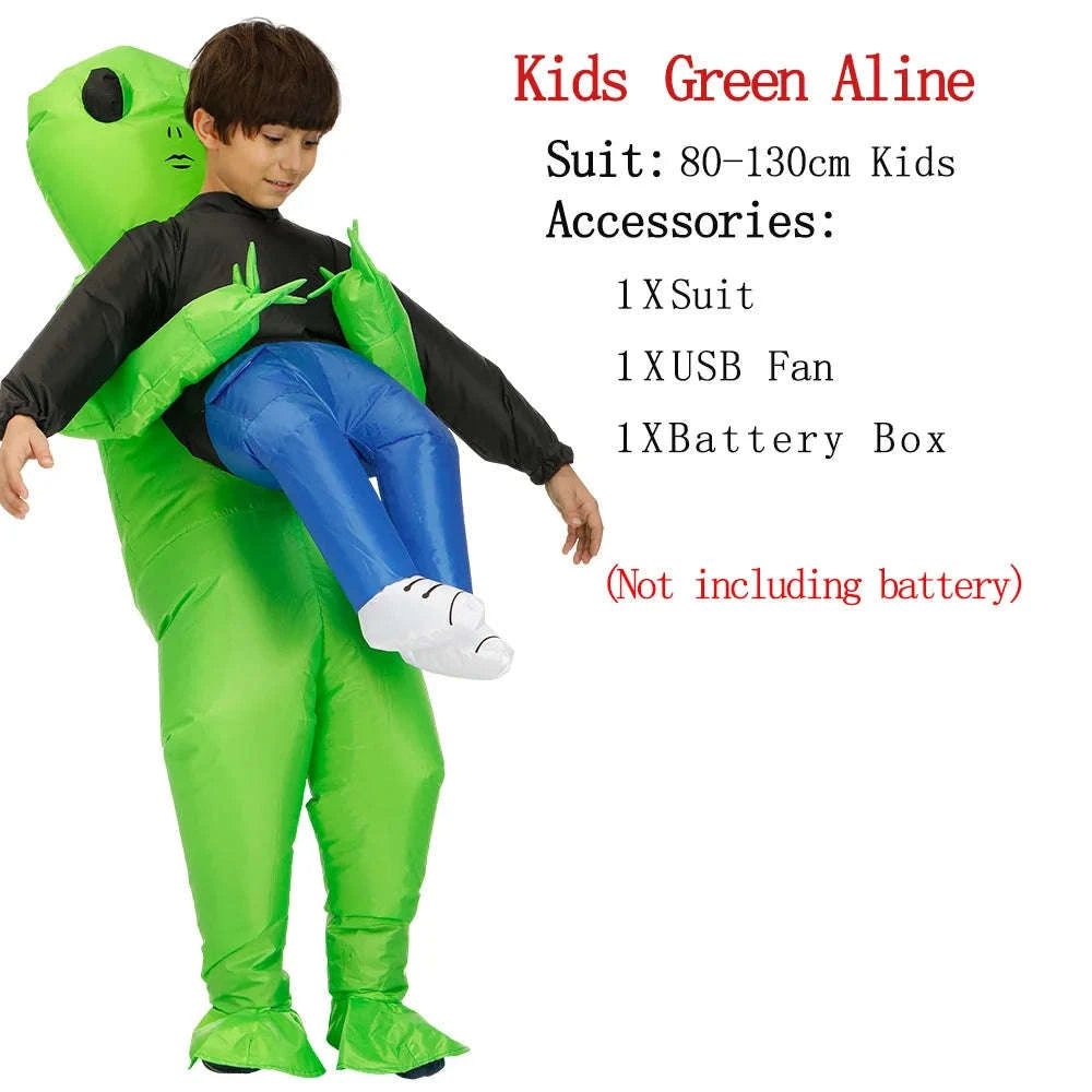 ET Alien Inflatable Costume for Adults and Kids-Adult Aliens / Review images