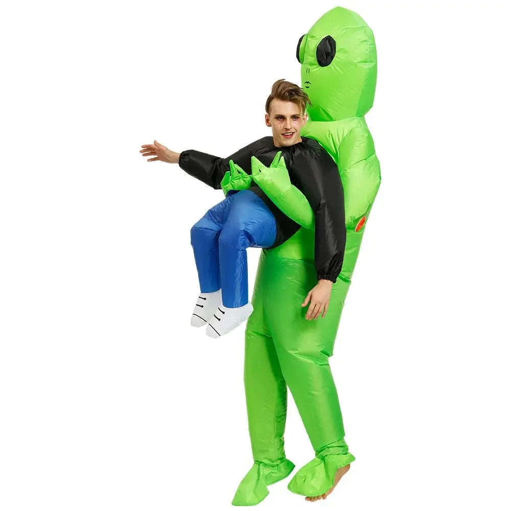 ET Alien Inflatable Costume for Adults and Kids-Adult Aliens / Review images