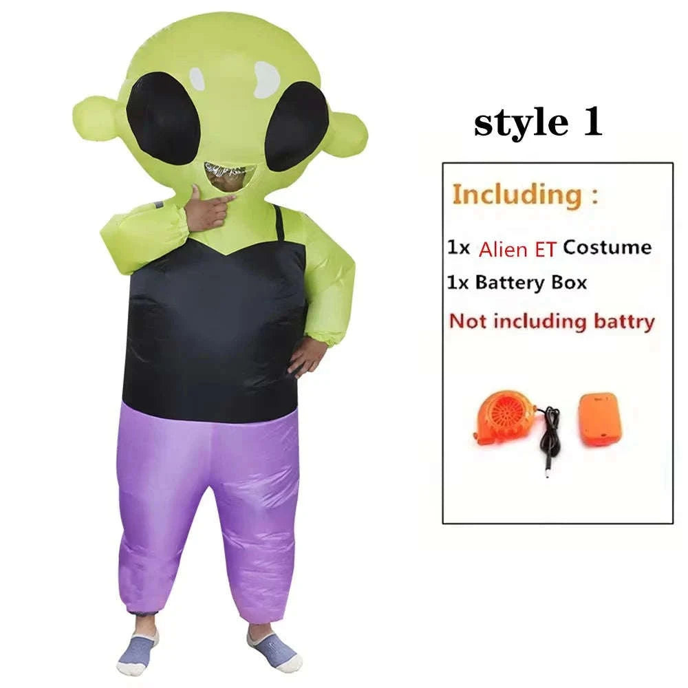 ET Alien Inflatable Costume for Adults and Kids-Adult Aliens / Review images