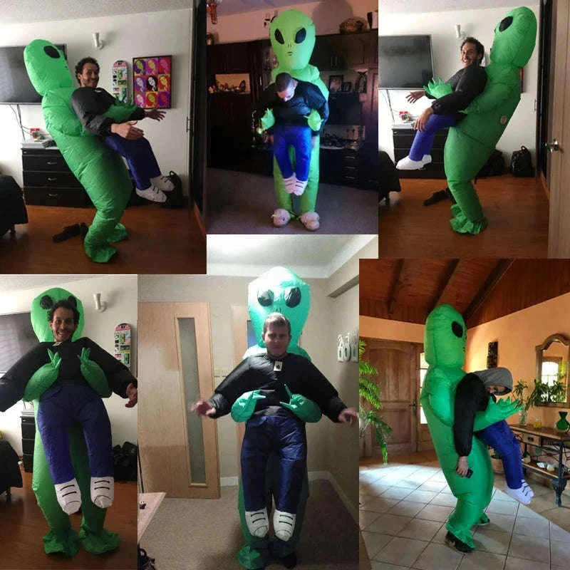 ET Alien Inflatable Costume for Adults and Kids-Adult Aliens / Review images