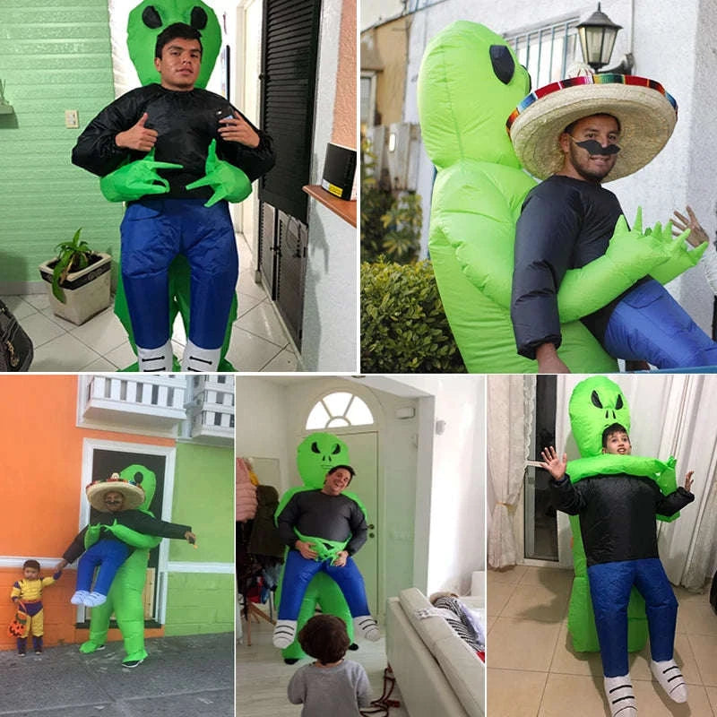 ET Alien Inflatable Costume for Adults and Kids-Adult Aliens / Review images
