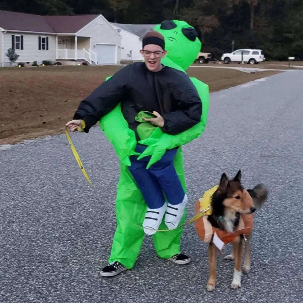 ET Alien Inflatable Costume for Adults and Kids-Adult Aliens / Review images