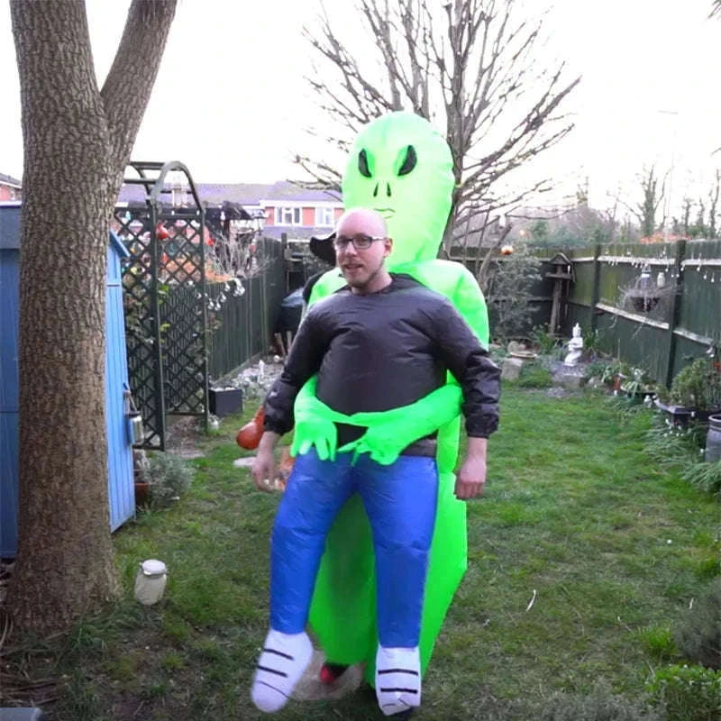 ET Alien Inflatable Costume for Adults and Kids-Adult Aliens / Review images