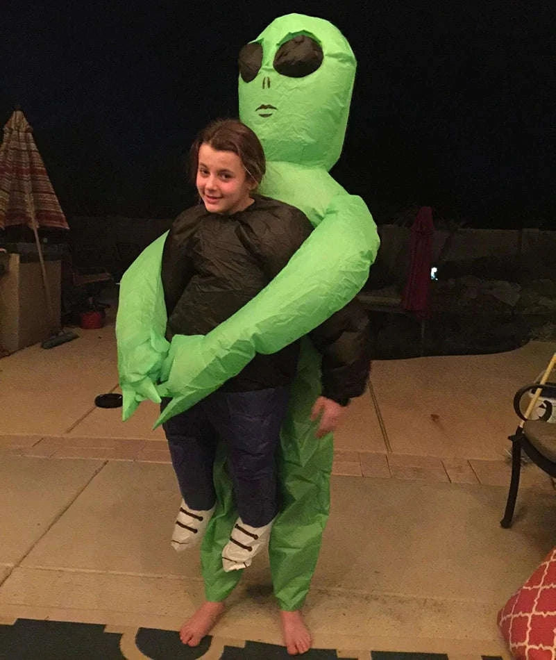 ET Alien Inflatable Costume for Adults and Kids-Adult Aliens / Review images