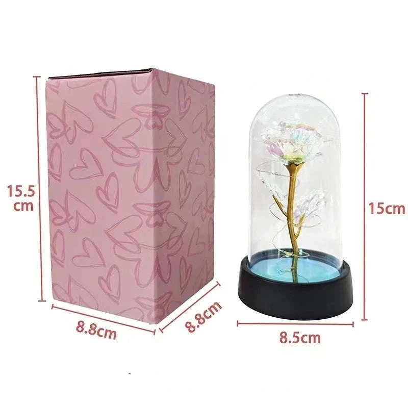 Eternal Rose LED Flower-YellowColored light