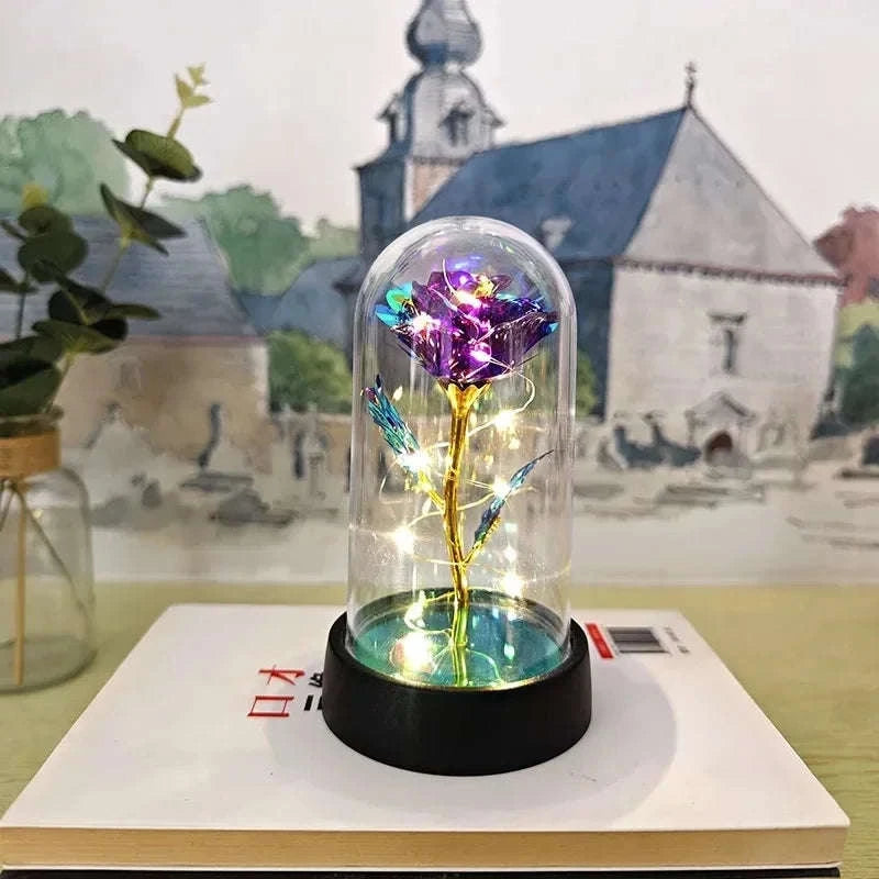 Eternal Rose LED Flower-YellowColored light