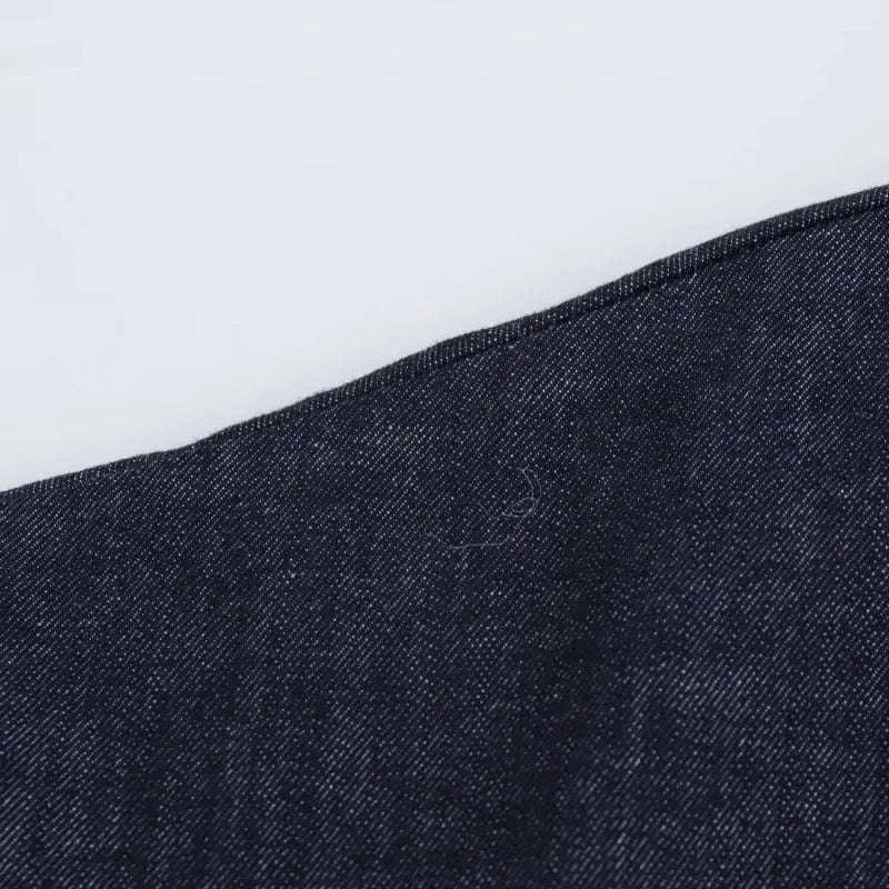 ETJ 2025 Spring Denim Dress-Navy Blue / L