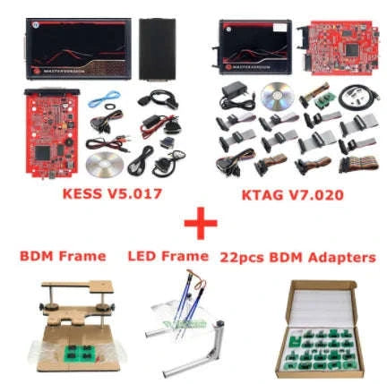 EU Red Kess 5.017 & KTAG 7.020 ECU Flash Tool Master Kit-Kess Ktag