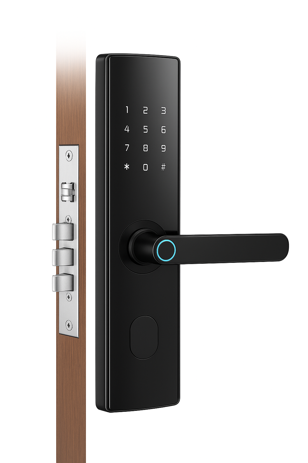 EU склад Smart Fingerprint Door Lock TTLock WiFi – App, без ключ, парола, карта & механичен ключ – Дом, Хотел, Офис, Airbnb