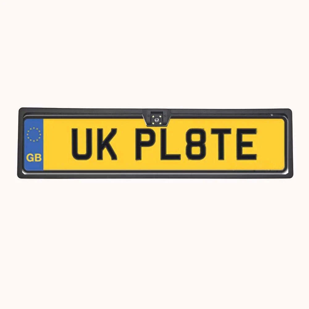European License Plate Frame Backup Camera with Night Vision-4 LED