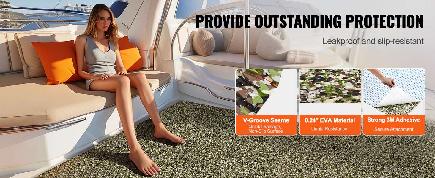 EVA Foam Boat Deck Flooring Non-Slip Self-Adhesive Marine Mat-Type 1 / france