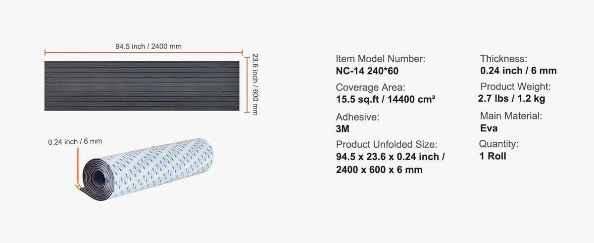 EVA Foam Boat Deck Flooring Non-Slip Self-Adhesive Marine Mat-Type 1 / france