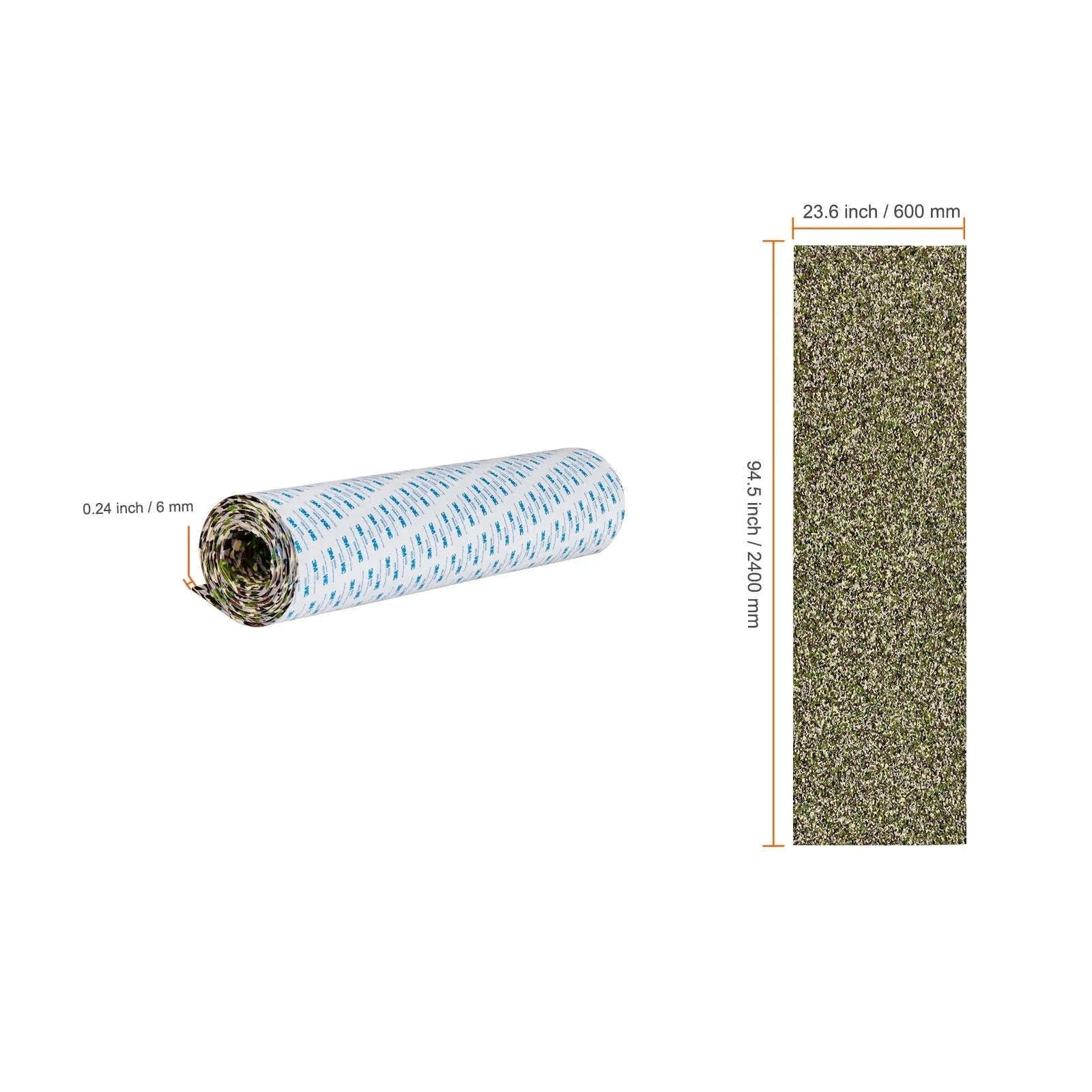 EVA Foam Boat Flooring Non-Slip Decking 31.1 sq.ft 2 Rolls-240x60x0.6CM / United States