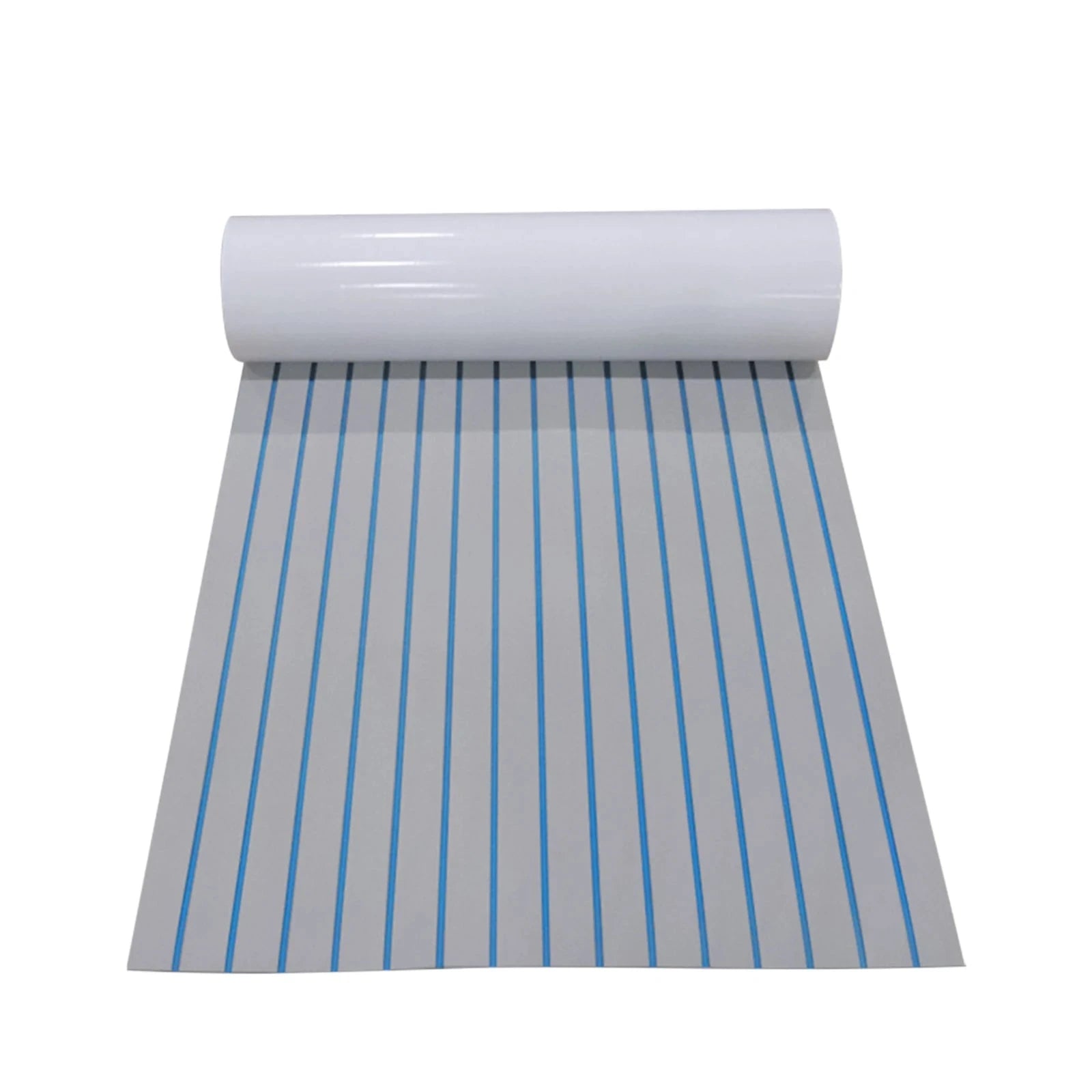 EVA Foam Faux Teak Boat Flooring Mat 240 x 90 cm-Blue / United States