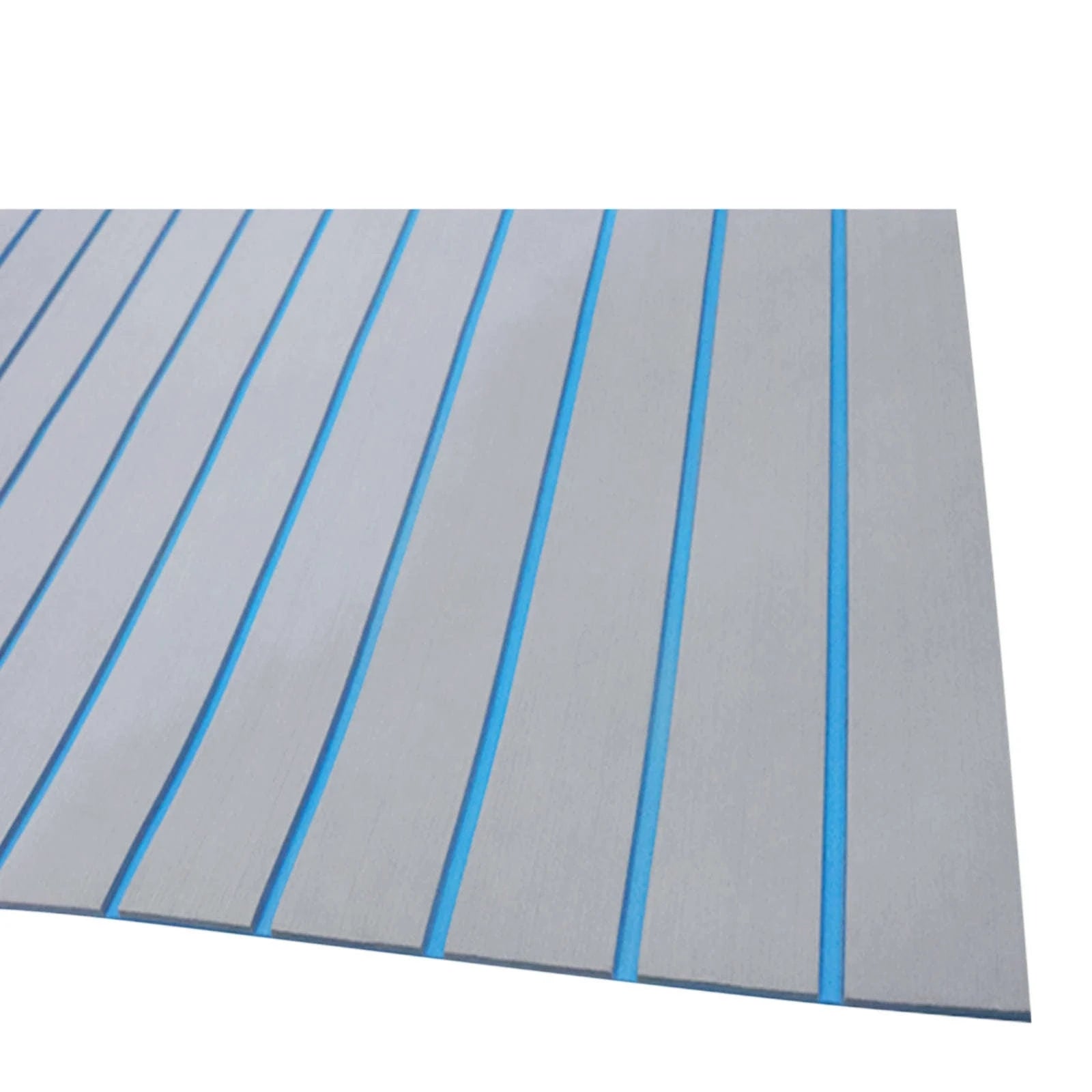 EVA Foam Faux Teak Boat Flooring Mat 240 x 90 cm-Blue / United States