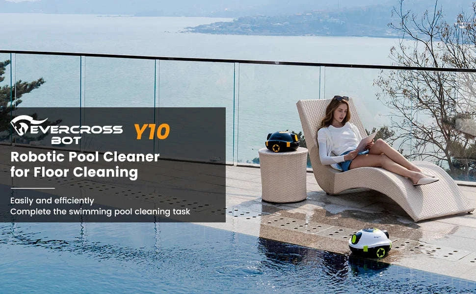 EVERCROSS BOT Y10 Pool Robot Floor Cleaner-Blue / GERMANY